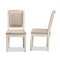 Baxton Studio Louane French Inspired Grey Fabric Upholstered and White Finished Wood Dining Chair, PK2 201-2PC-12332 - alternate 2